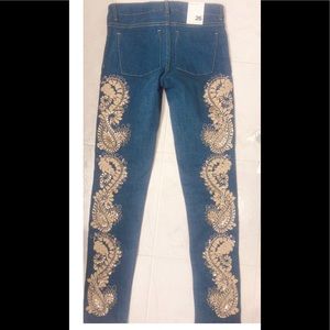 Alice + Olivia embellished jeans